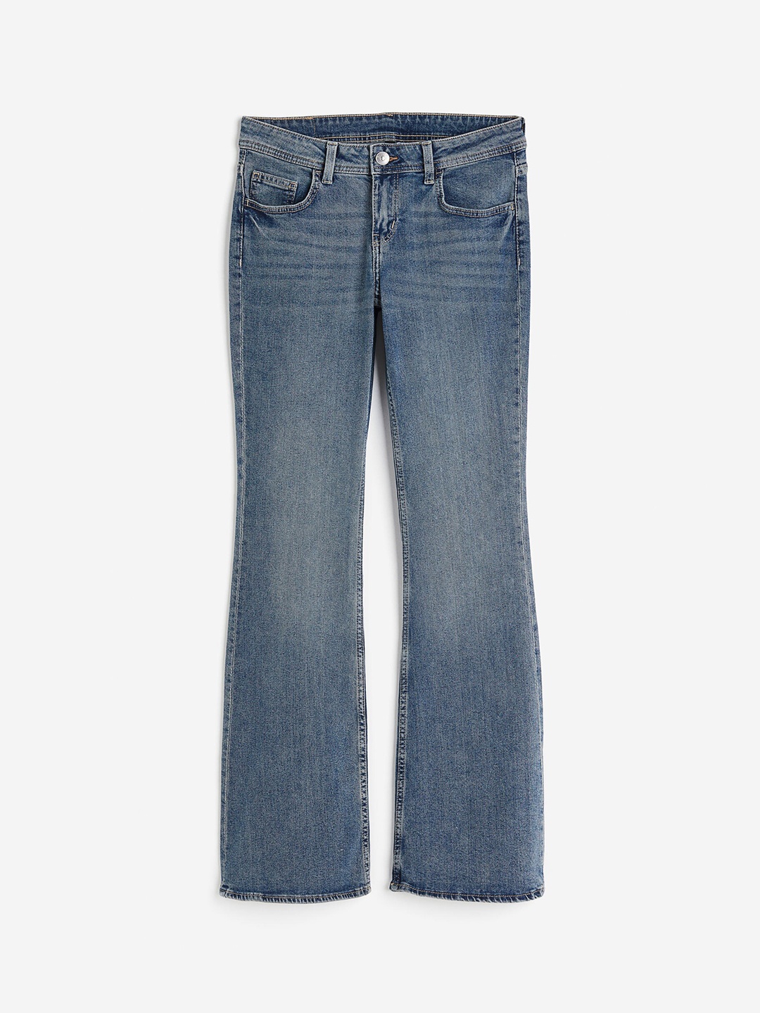 

H&M Women Flared Low Jeans, Blue