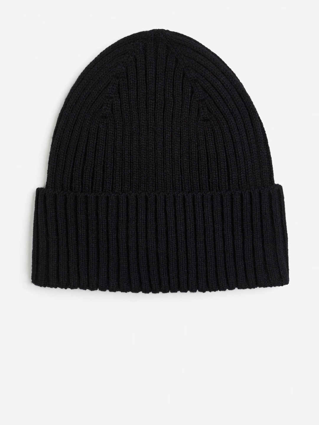 

H&M Rib-Knit Hat, Black