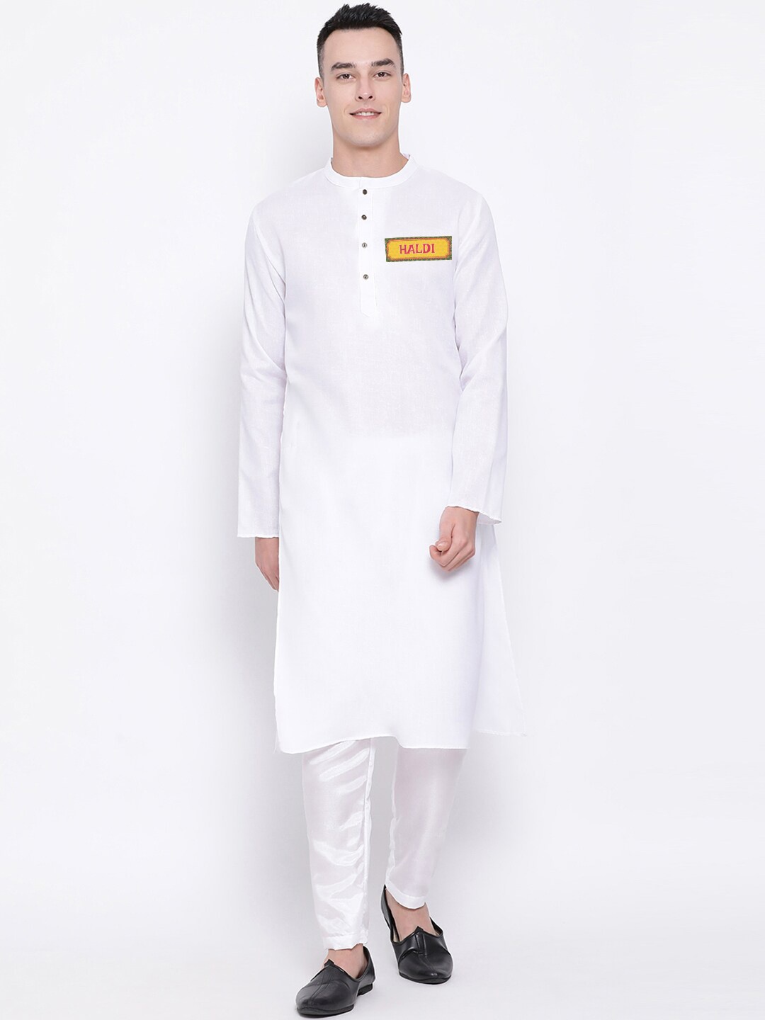 

DEVOILER Regular Kurta With Pyjamas, White