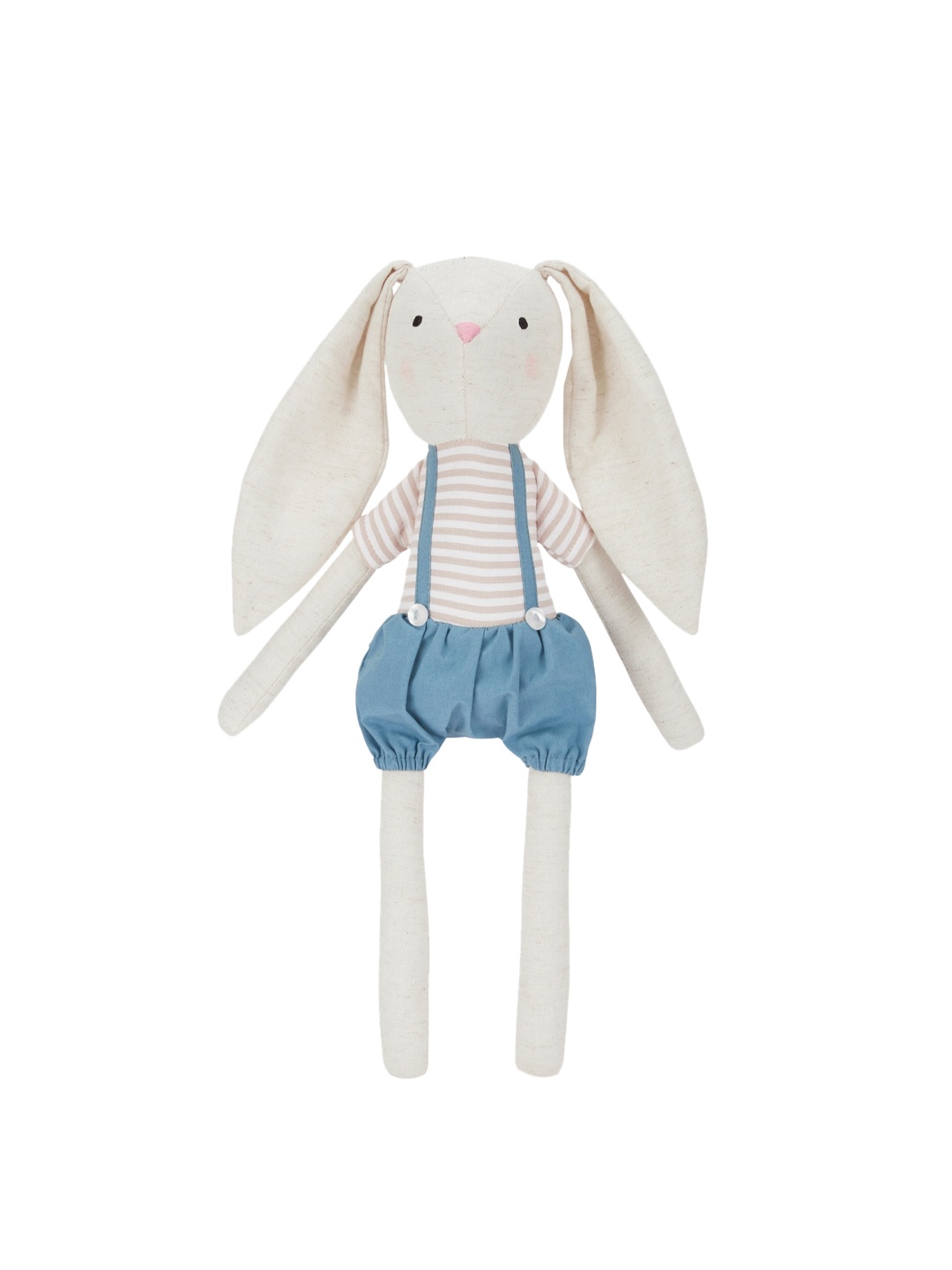 

haus & kinder Joey Cotton Bunny Rag Doll, Blue