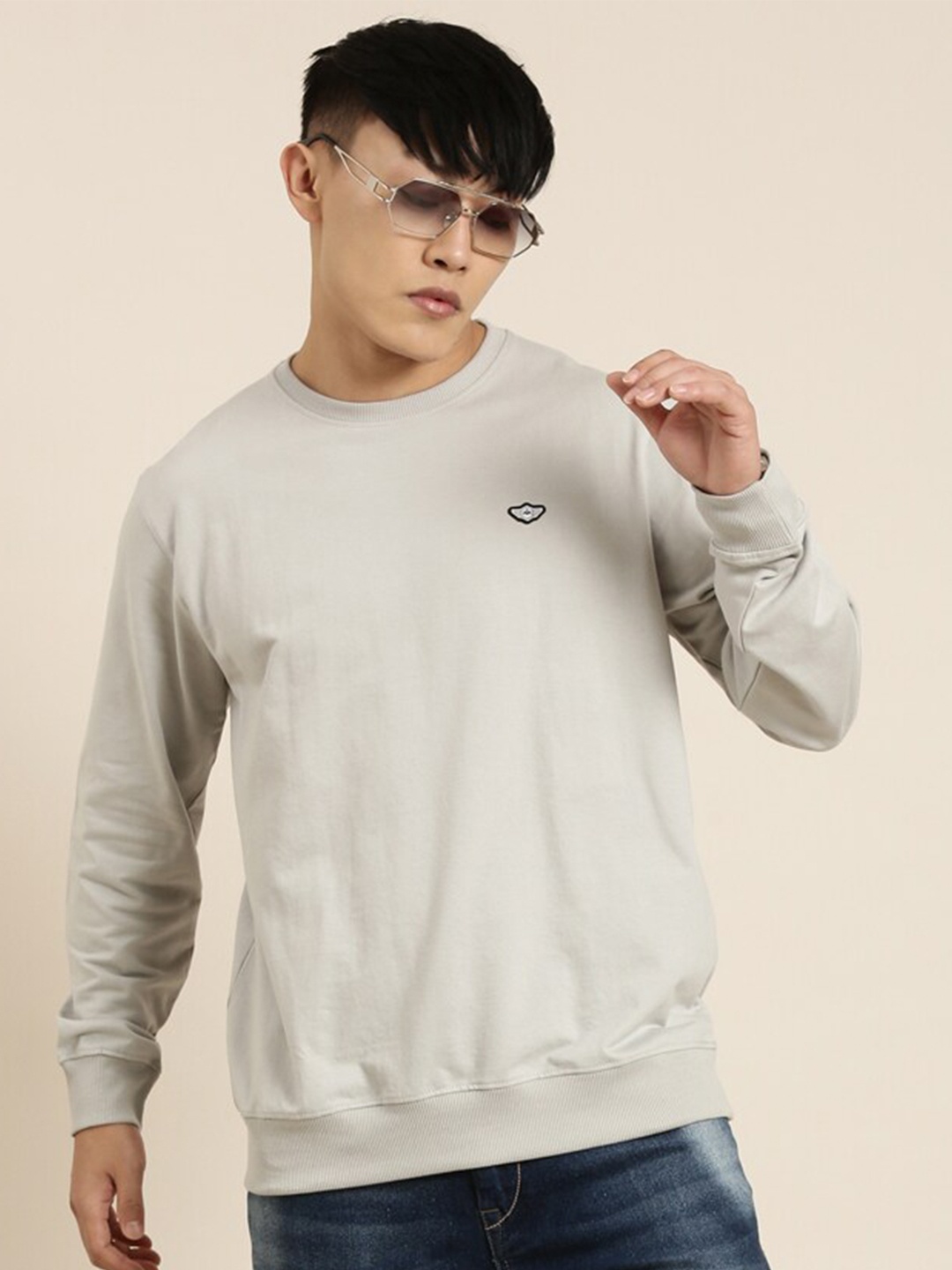 

Metronaut Round Neck Pullover Sweatshirt, Grey