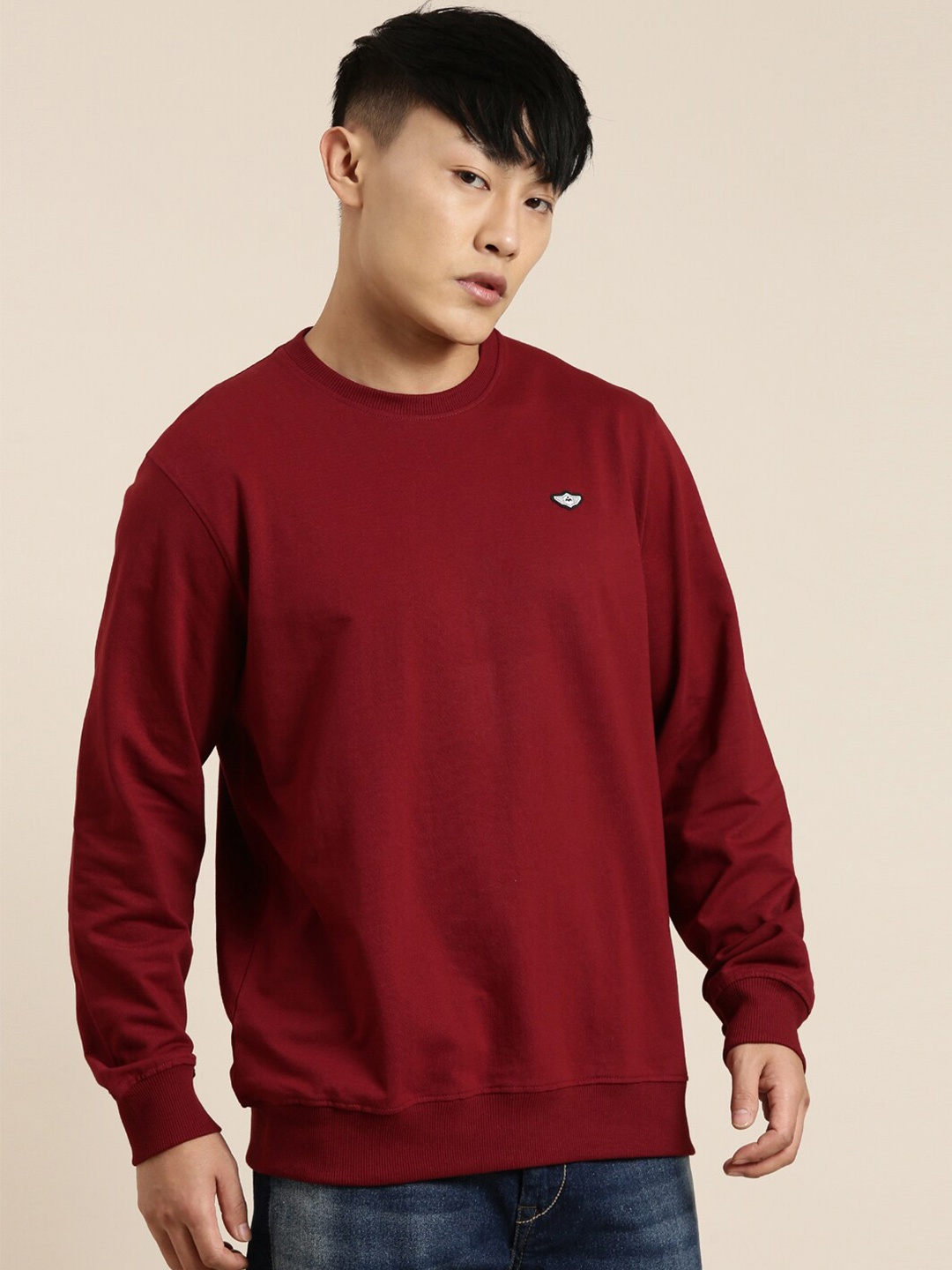 

Metronaut Round Neck Sweatshirt, Burgundy