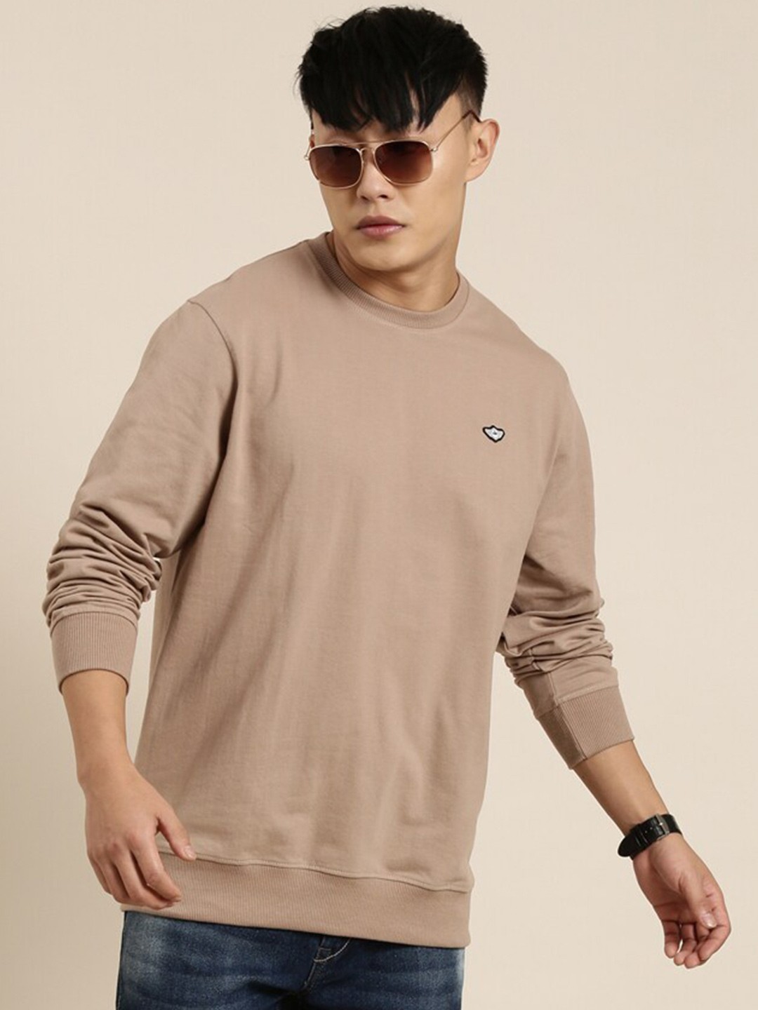 

Metronaut Round Neck Sweatshirt, Beige