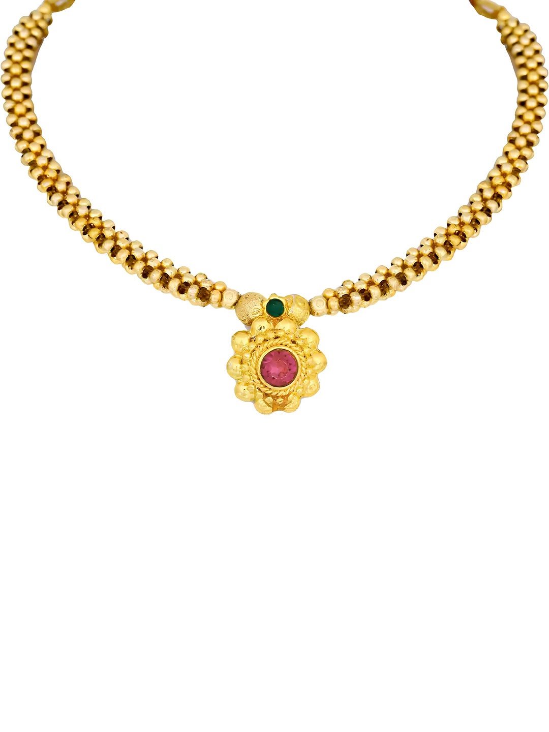 

KARISHMA KREATIONS Gold Plated Stone Studded Necklace