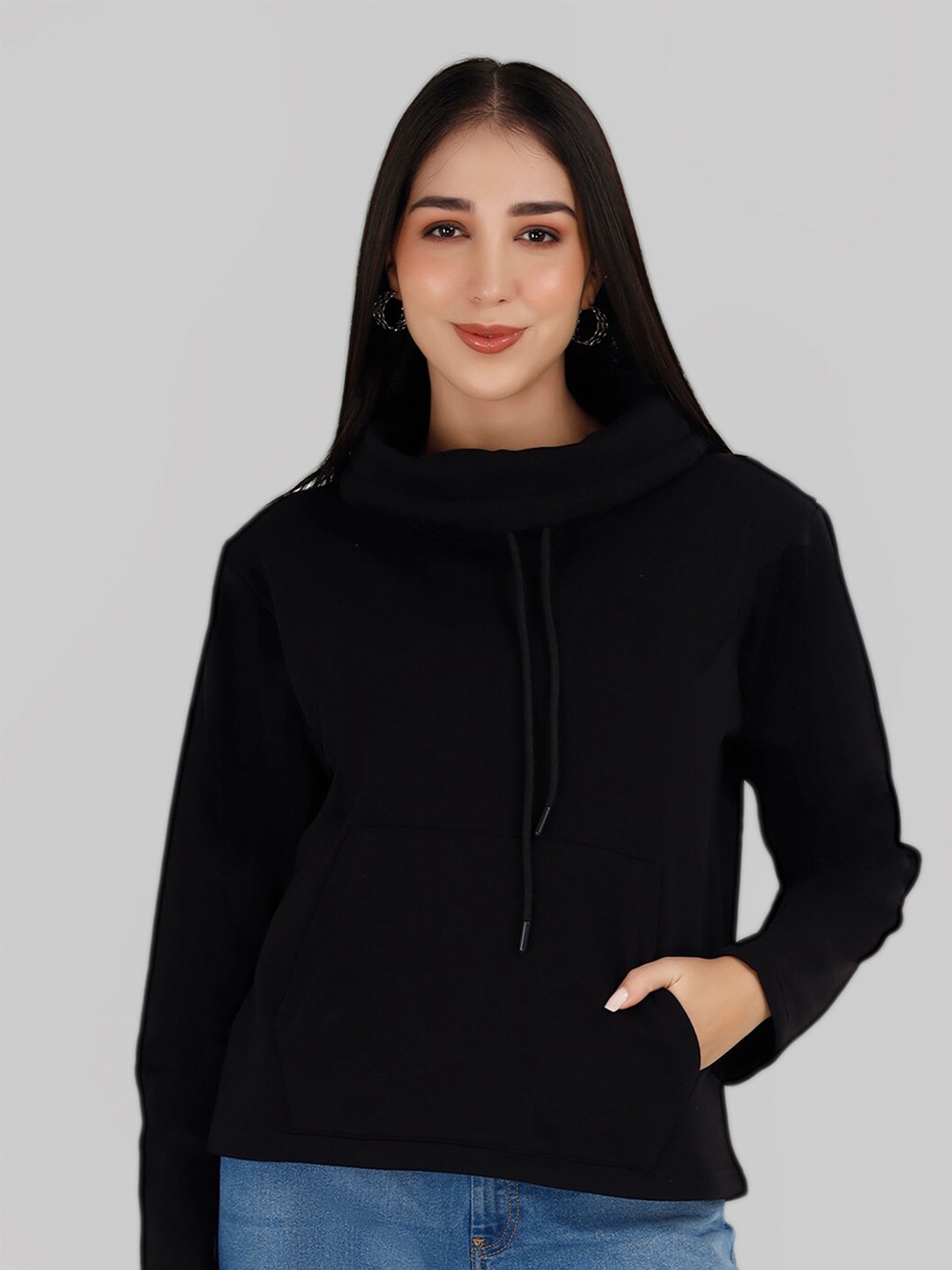 

VISO Hooded Fleece Sweatshirt, Black