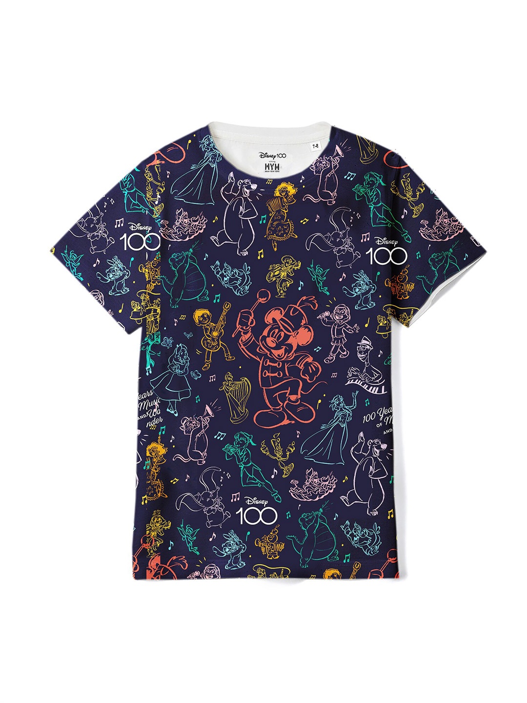 

Wear Your Mind Kids Disney Printed T-shirt, Navy blue