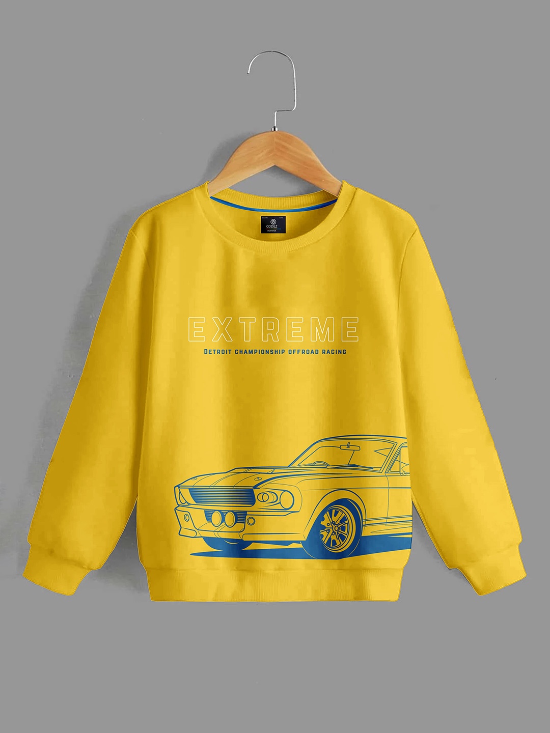 

CODEZ Boys Graphic Printed Sweatshirt, Yellow