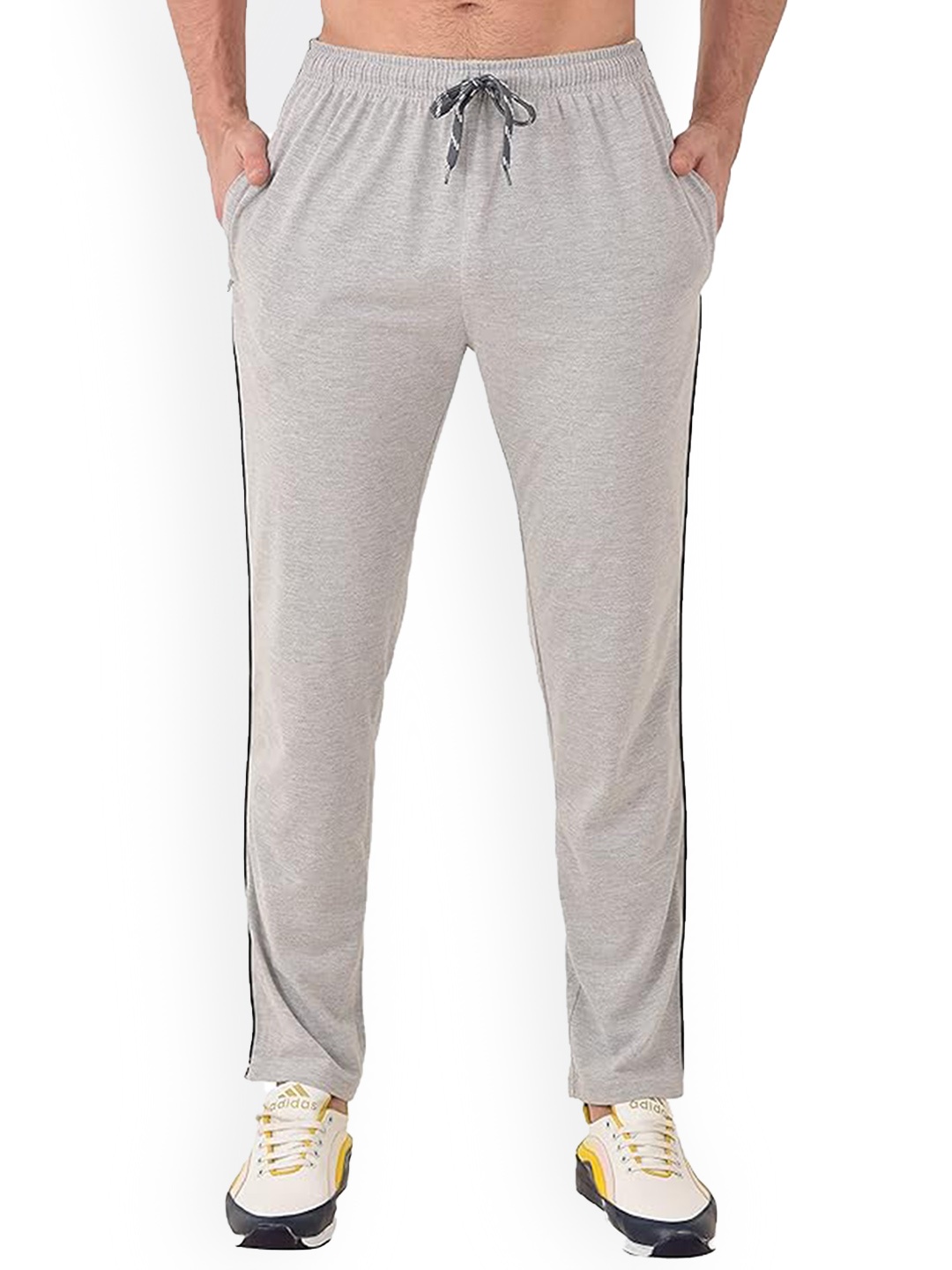 

FRENCH KLEIDER Men Cotton Track Pants, Grey