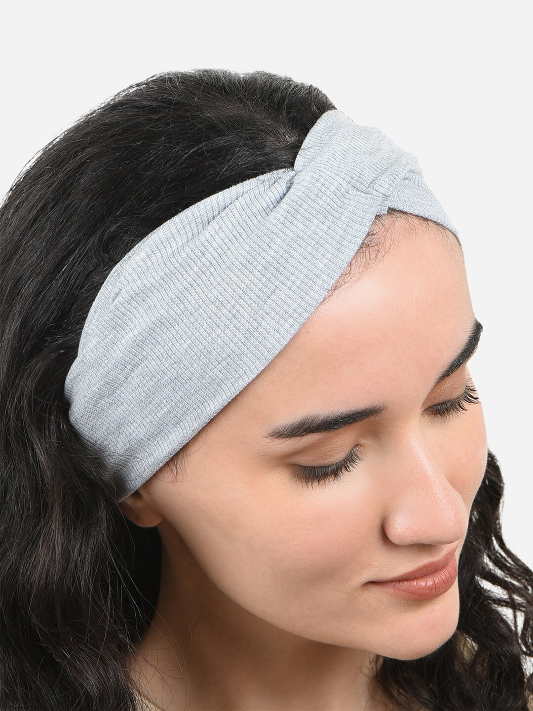 

ToniQ Women Ribbed Hairband, Grey