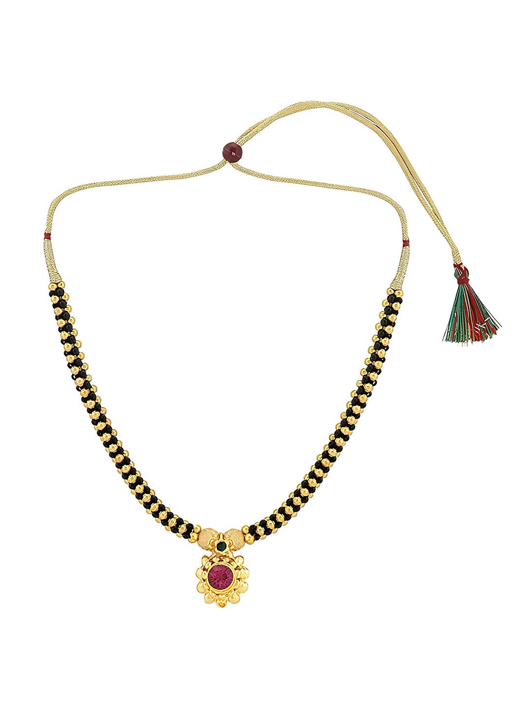 

KARISHMA KREATIONS Gold-Plated Kolhapuri Mangalsutra