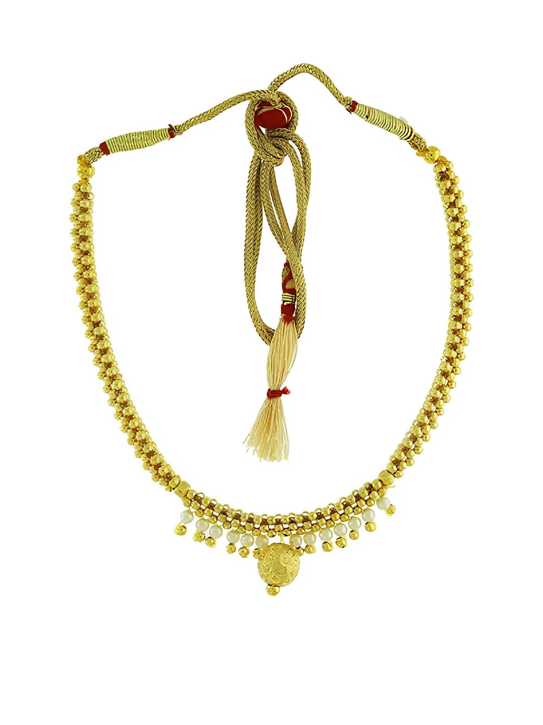 

KARISHMA KREATIONS Gold Plated Beaded Necklace