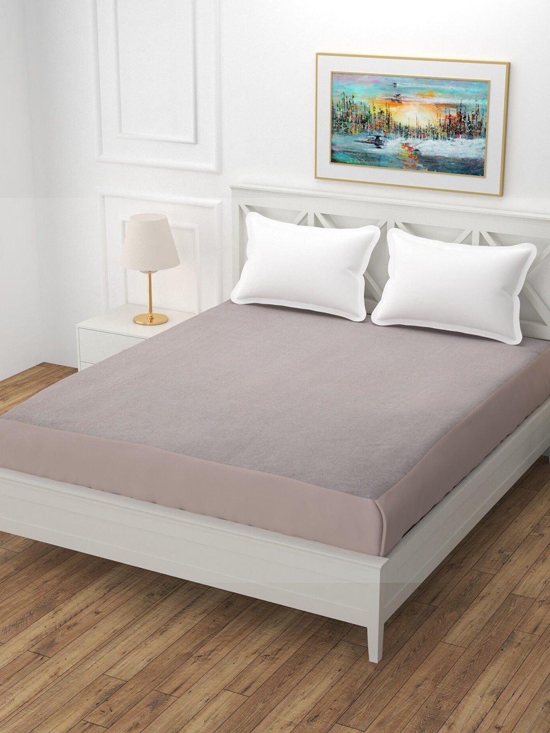 

MORADO Grey Terry Breathable Mattress Protector