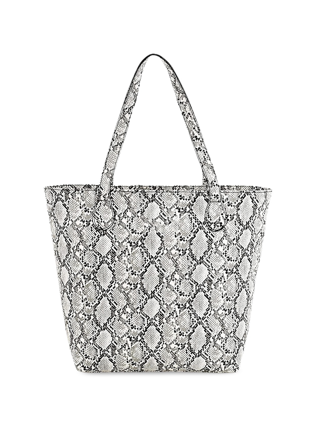 

DressBerry Animal Printed Oversized Shoulder Bag, White