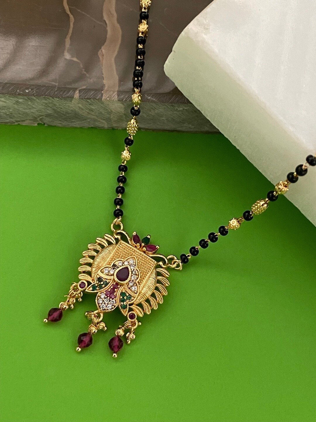 

Digital Dress Room Gold-plated AD-studded Mangalsutra