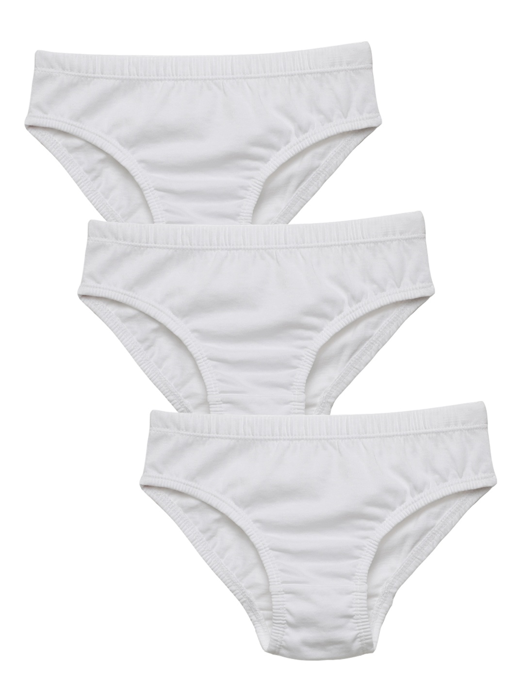 

Charm n Cherish Boys Pack Of 3 Pure Cotton Basic Briefs ATTBWBRI40, White