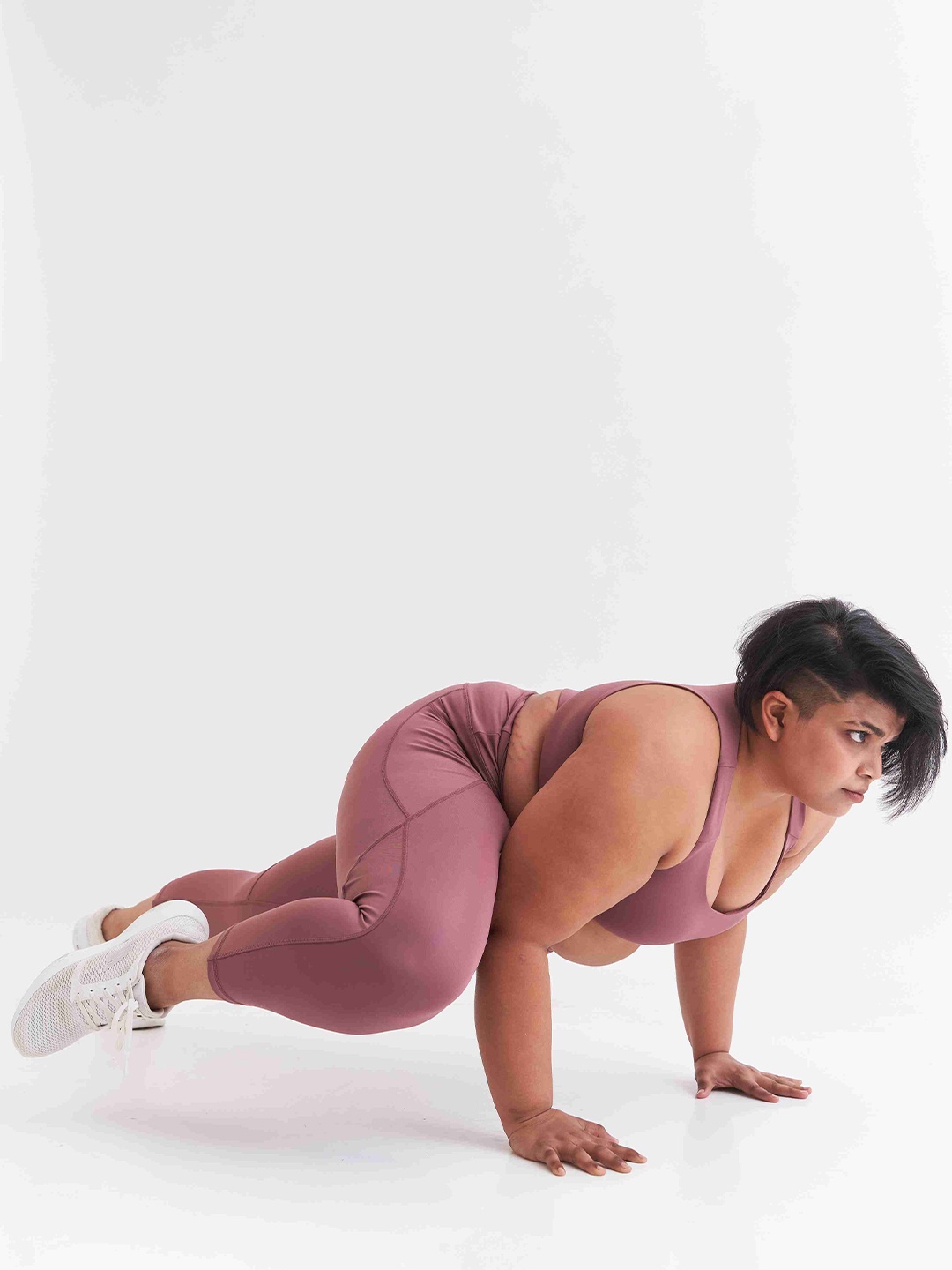 

SPIRIT ANIMAL Full Coverage High Support Workout Sports Bra, Rose