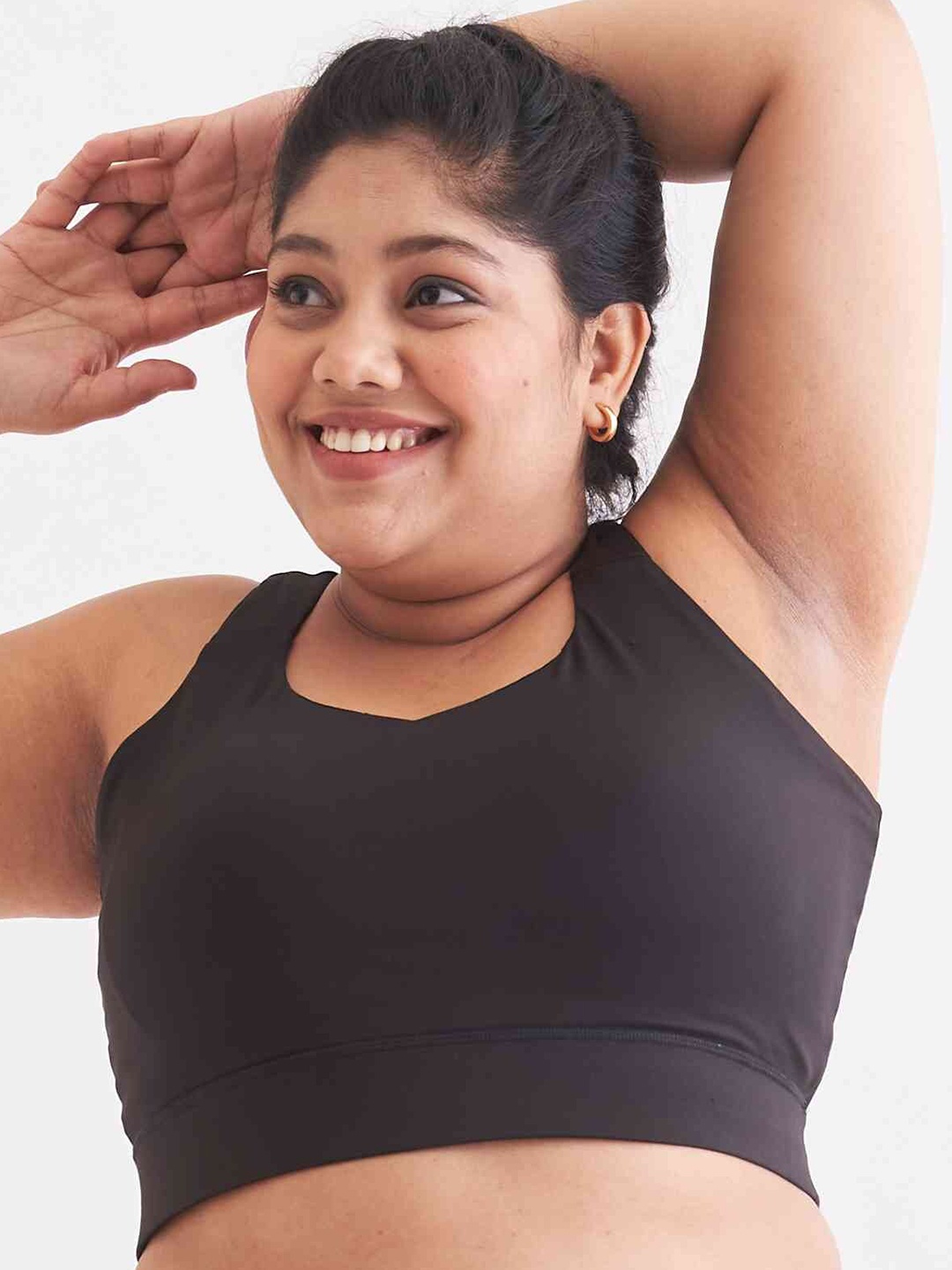 

SPIRIT ANIMAL Full Coverage High Support Workout Sports Bra, Black
