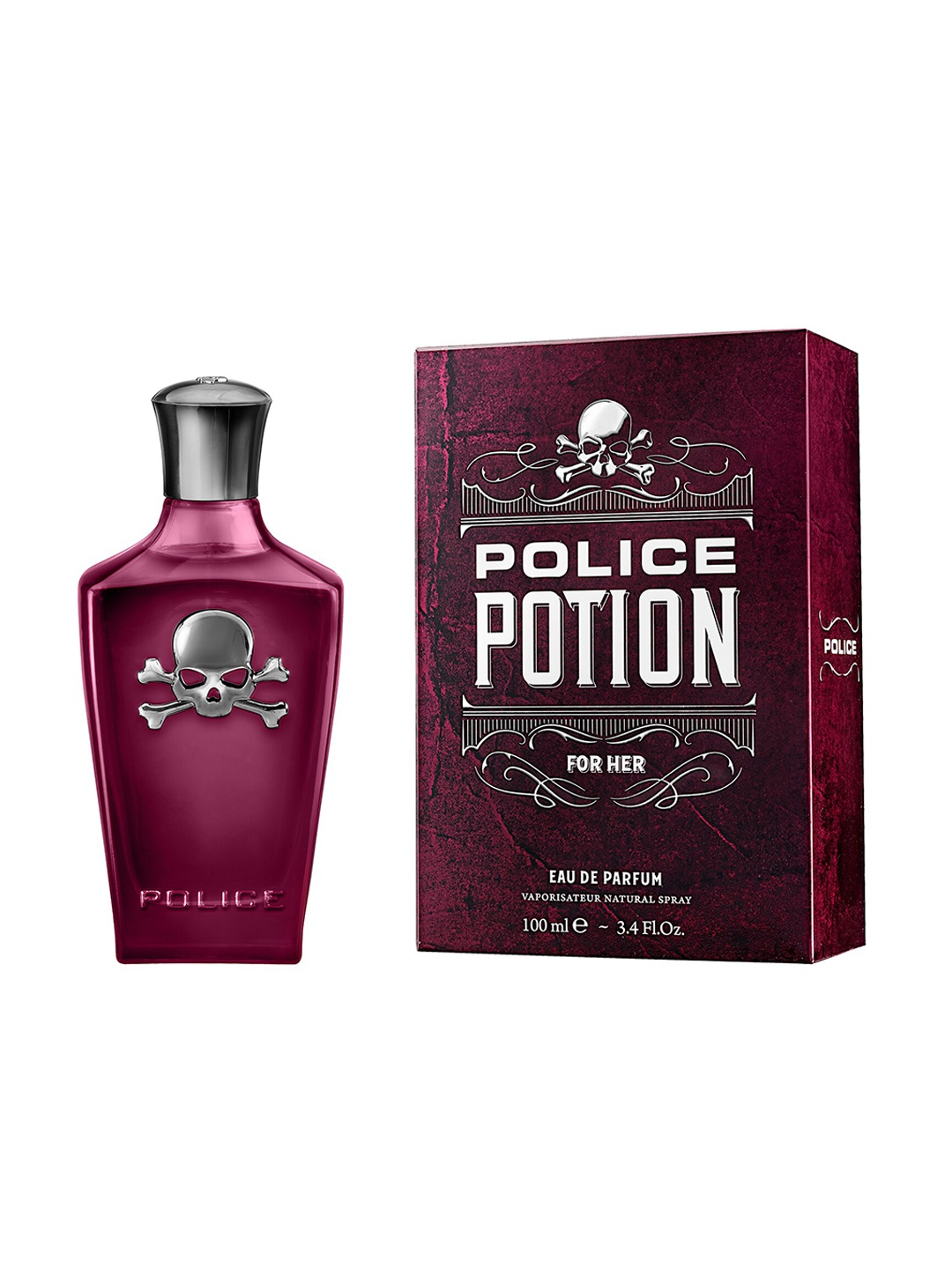 

Police Women Potion Long Lasting Eau De Parfum - 100 ml, Burgundy