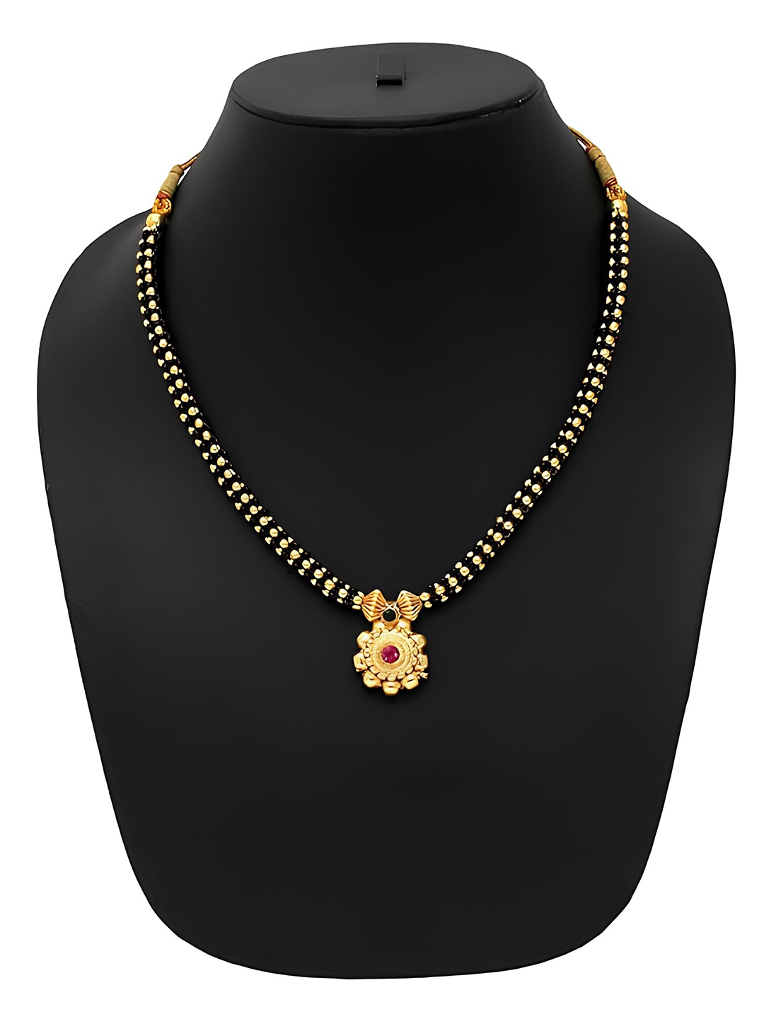 

KARISHMA KREATIONS Gold Plated Kolhapuri Mangalsutra