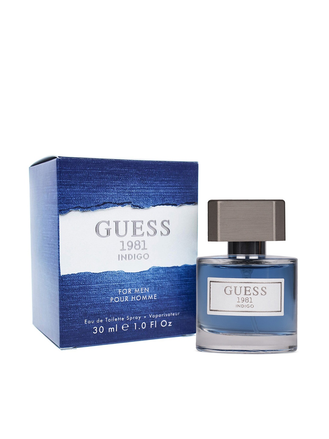 

GUESS Men 1981 Indigo Long Lasting Eau De Toilette - 30ml, Transparent