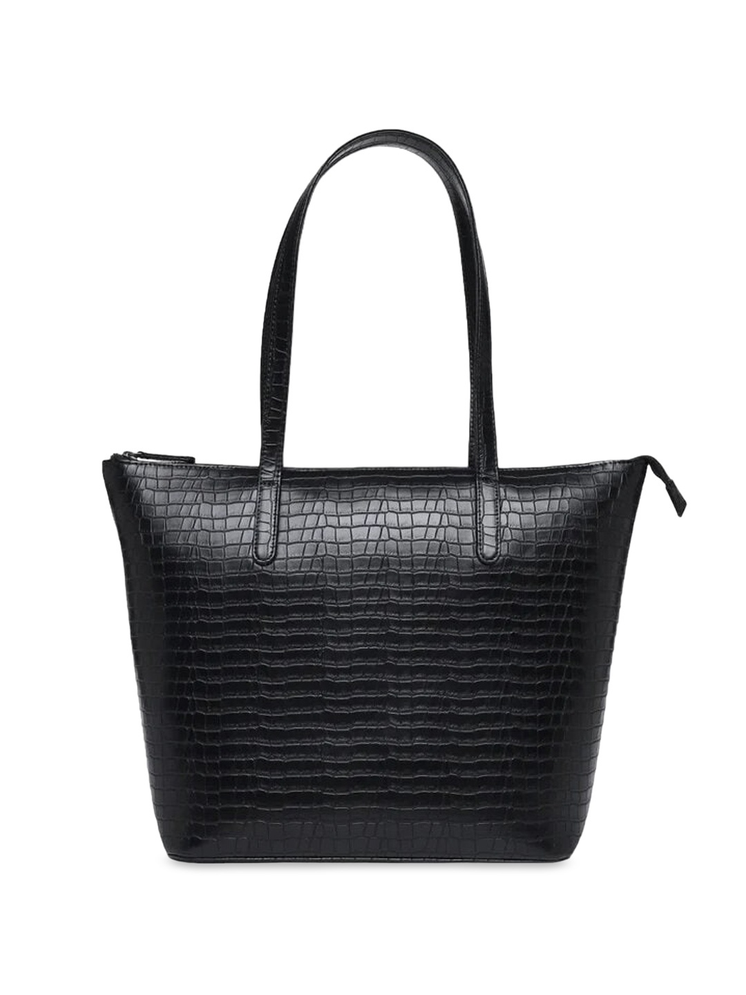 

Mast & Harbour Textured PU Oversized Structured Handheld Bag Up to 12 inch, Black