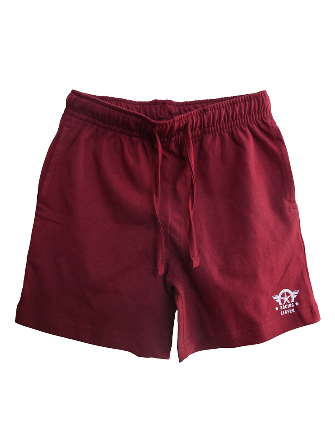 

THETA Boys Mid-Rise Cotton Shorts, Maroon
