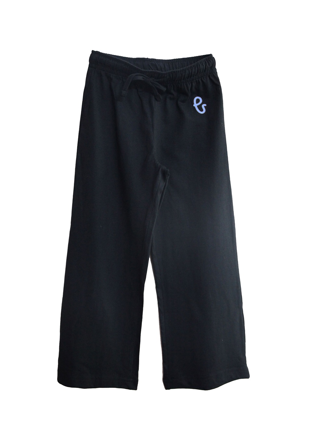 

THETA Girls Mid-Rise Cotton Parallel Trousers, Black