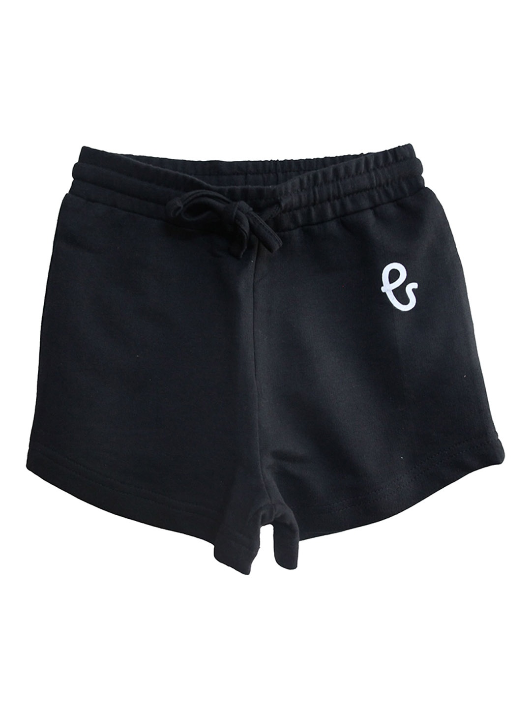 

THETA Girls Mid Rise Cotton Shorts, Black