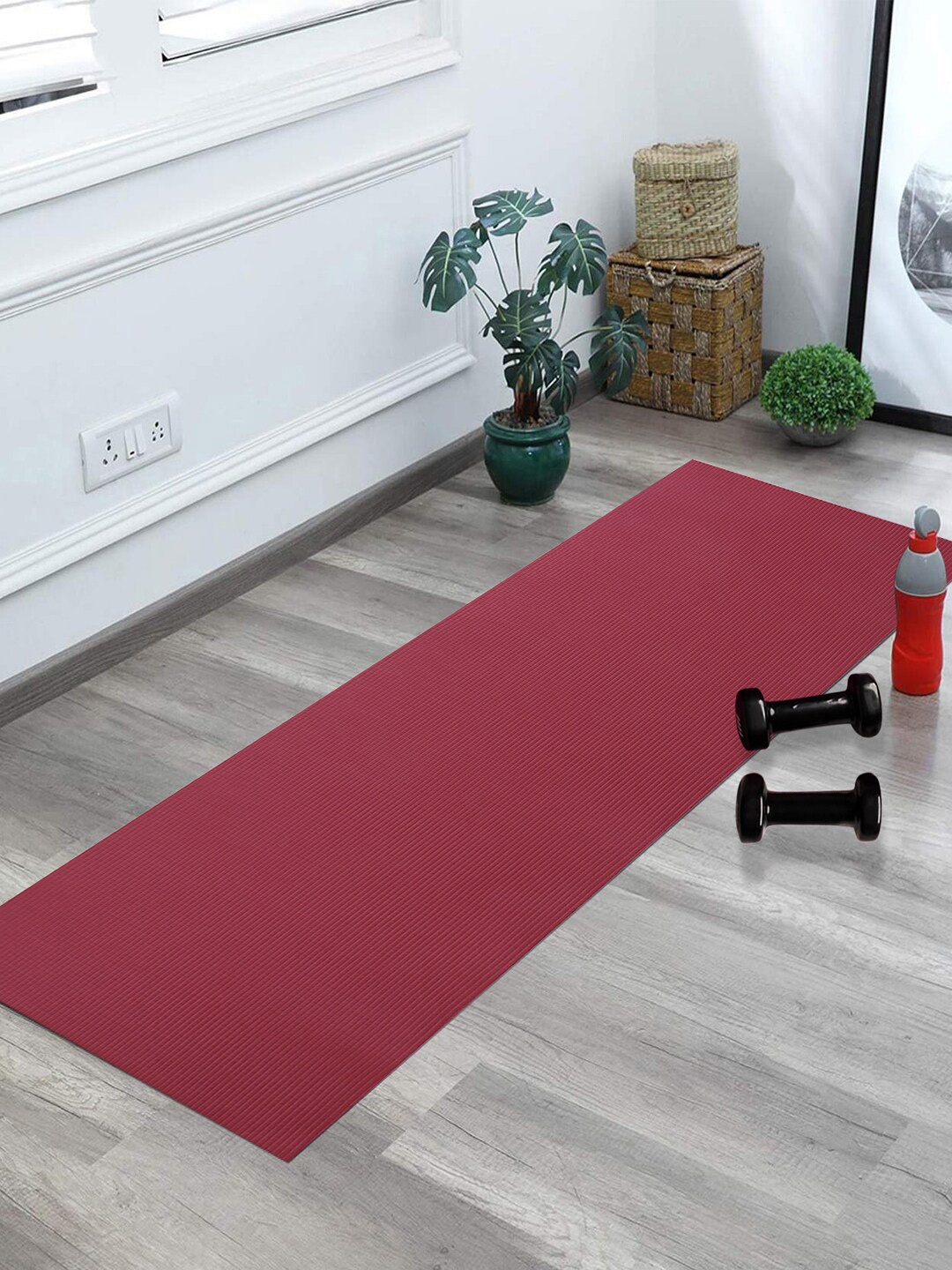 

Kuber Industries Foam Anti-Skid Yoga Mat, Maroon