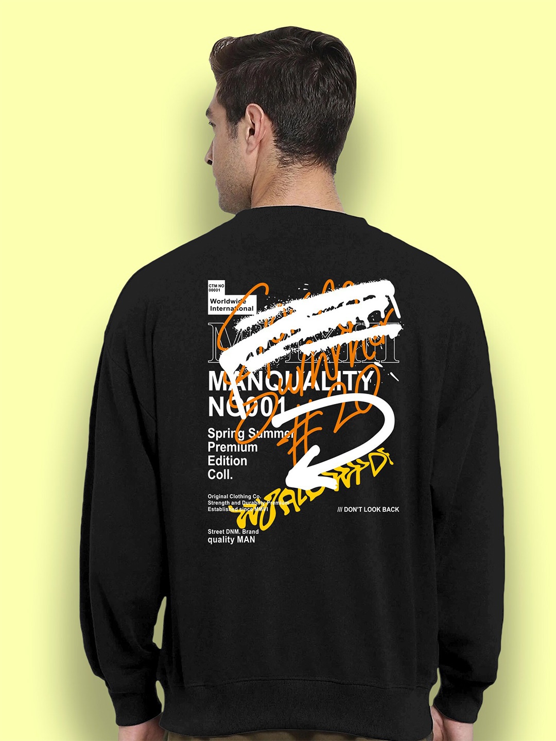 

FTX Typography Printed Pullover Sweatshirt, Black