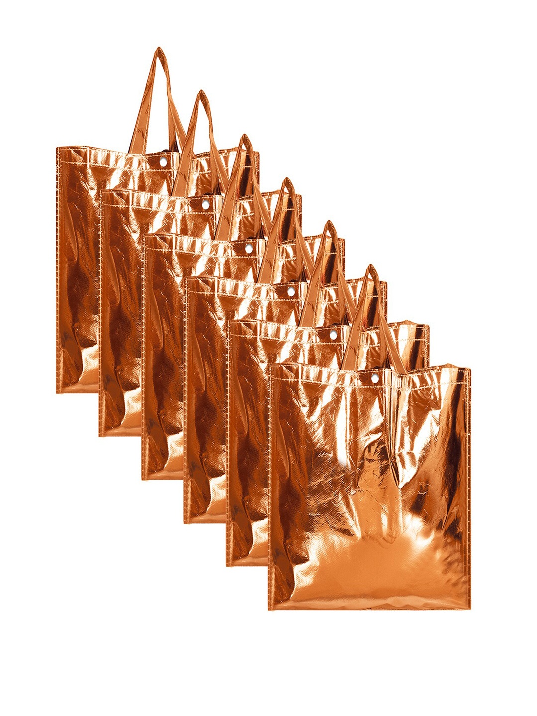 

Kuber Industries Set Of 6 Shopper Tote Bag, Copper