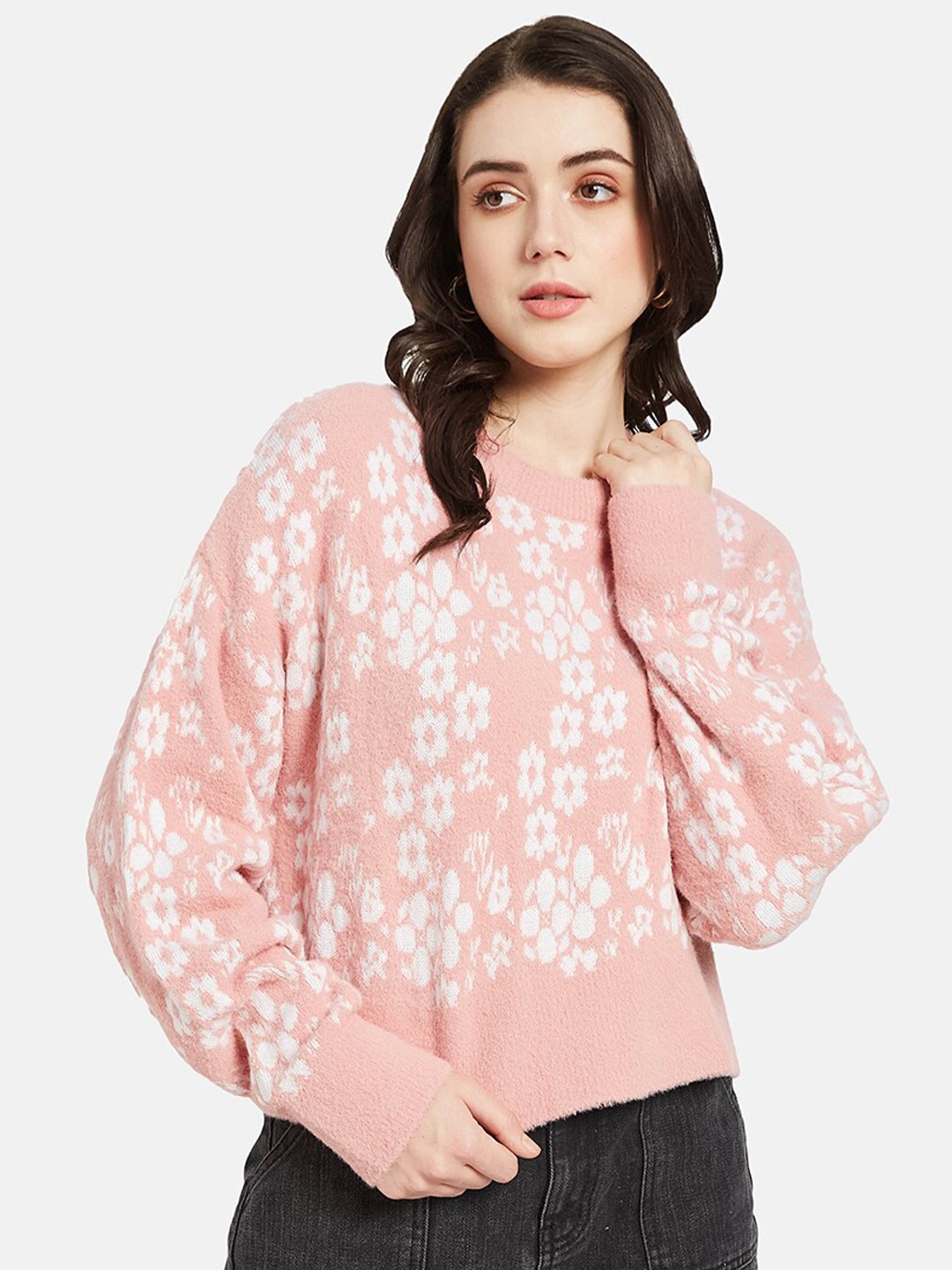 

METTLE Floral Printed Pullover, Pink