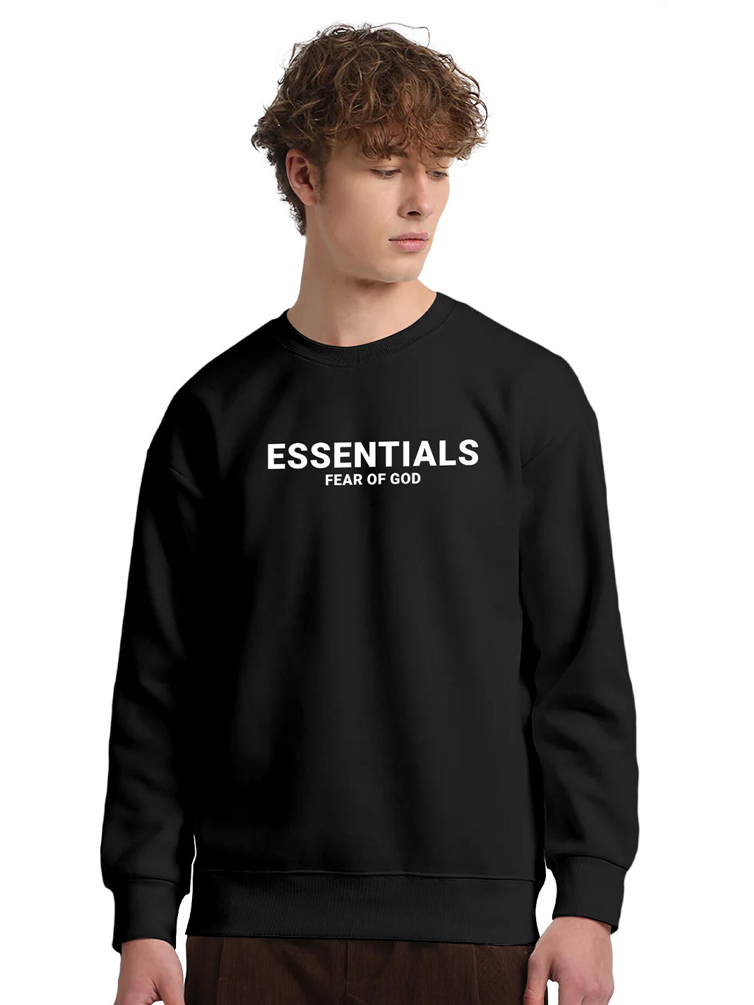 

FTX Typography Printed Fleece Sweatshirt, Black