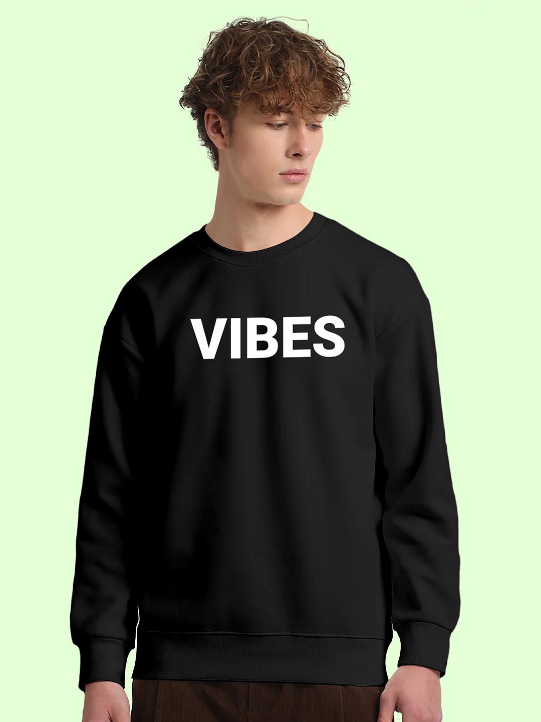 

FTX Typography Printed Fleece Sweatshirt, Black