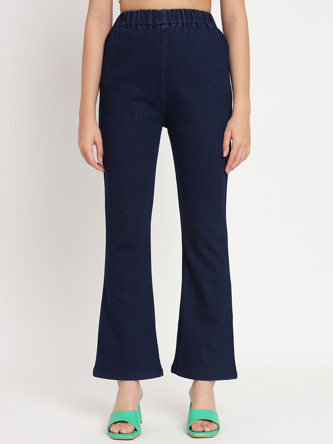 

BAESD Women Cotton Denim Jeggings, Blue