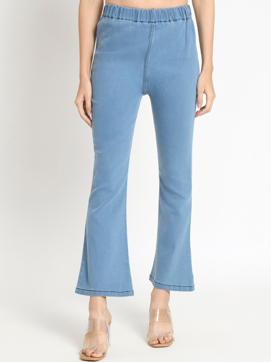 

BAESD Women Relaxed Fit Bootcut Cotton Denim Jeggings, Blue