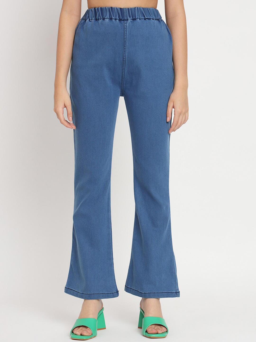 

AngelFab Women Relaxed Fit Jeggings, Blue
