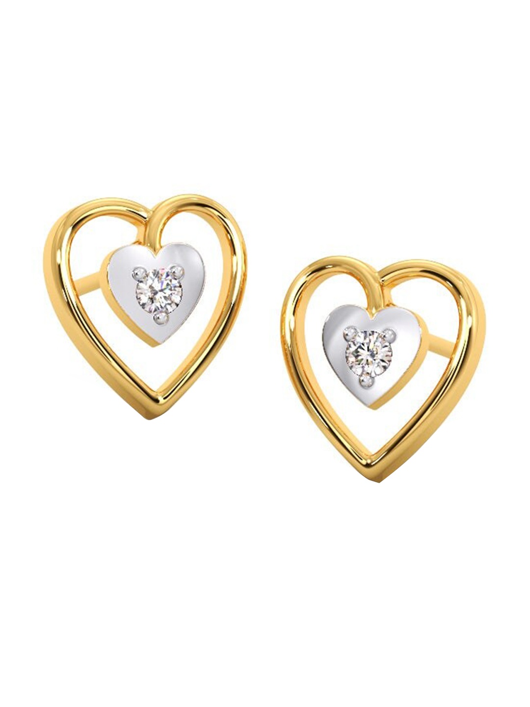 

CANDERE A KALYAN JEWELLERS COMPANY 18KT Gold Diamond Earrings-0.68 g
