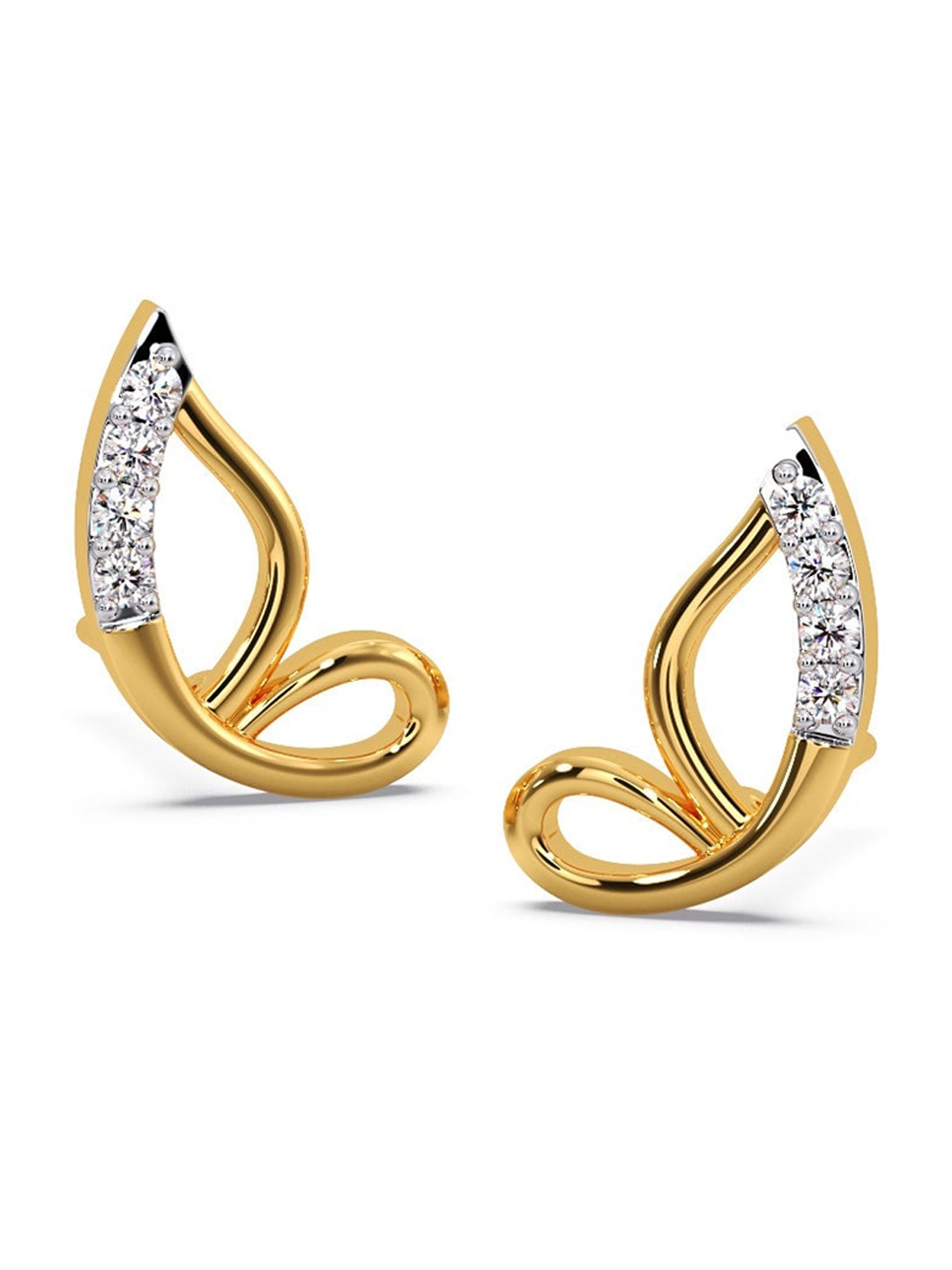 

CANDERE A KALYAN JEWELLERS COMPANY 18KT Gold Diamond Earrings-0.67gm