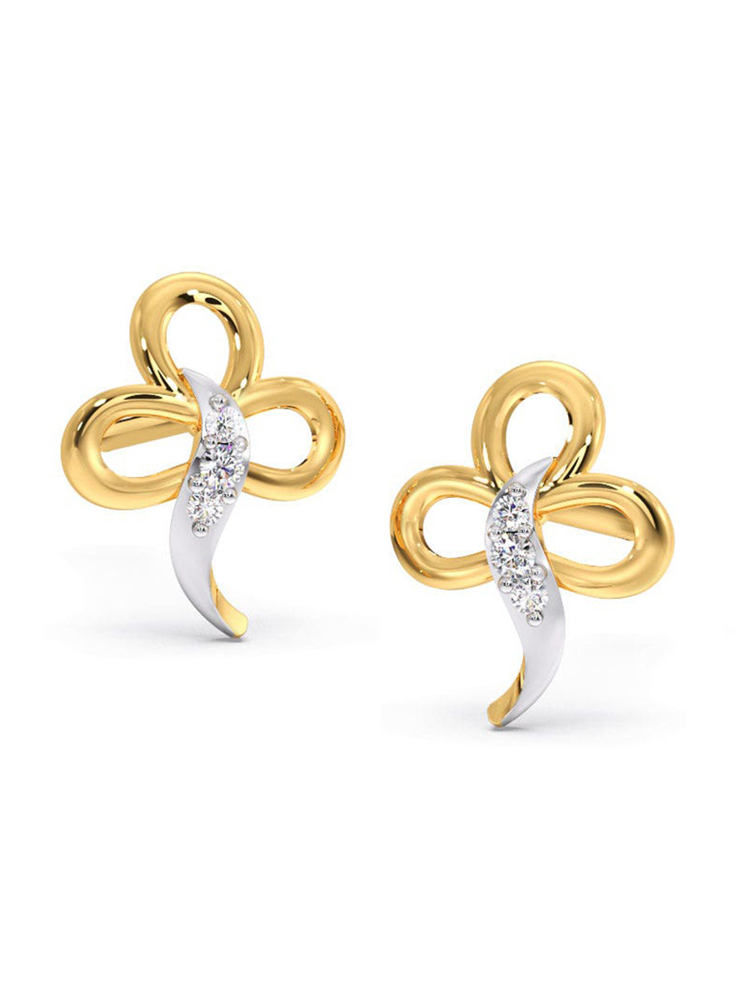 

CANDERE A KALYAN JEWELLERS COMPANY 18KT Gold Diamond Earrings-0.56 g