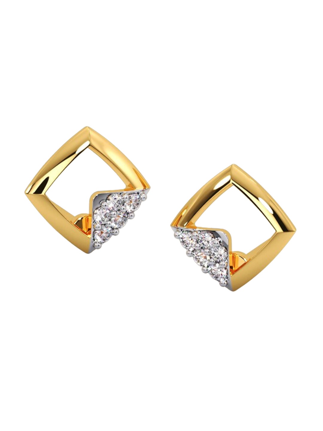 

CANDERE A KALYAN JEWELLERS COMPANY 18KT Gold Diamond Earrings-0.62gm