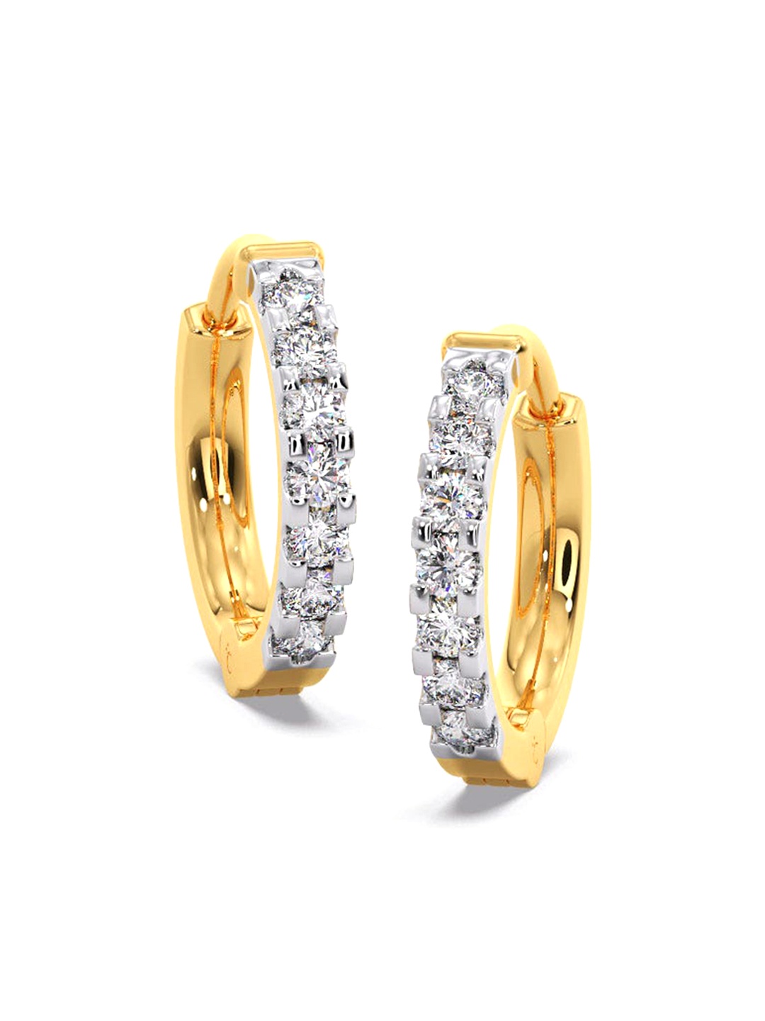 

CANDERE A KALYAN JEWELLERS COMPANY 18KT Gold Diamond Earrings-0.64gm