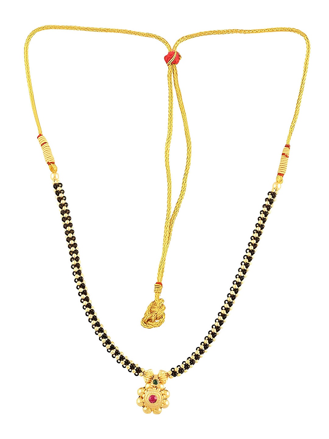 

KARISHMA KREATIONS Gold-Plated Artificial Beads Necklace