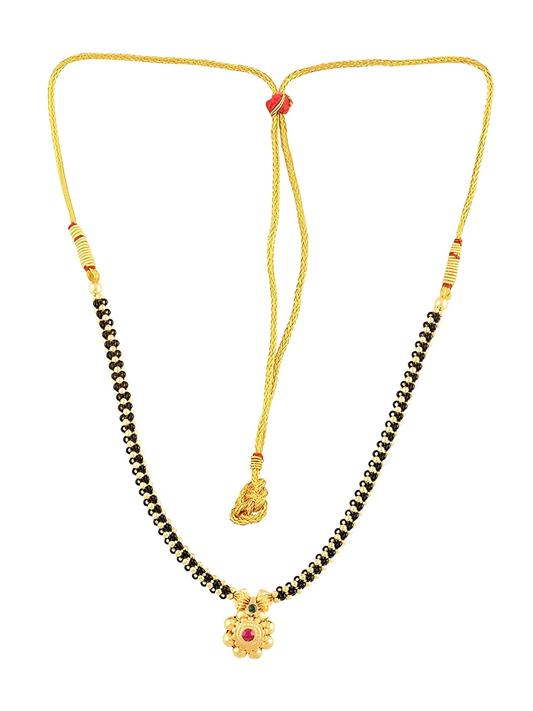 

KARISHMA KREATIONS Gold-Plated Artificial Beads Necklace