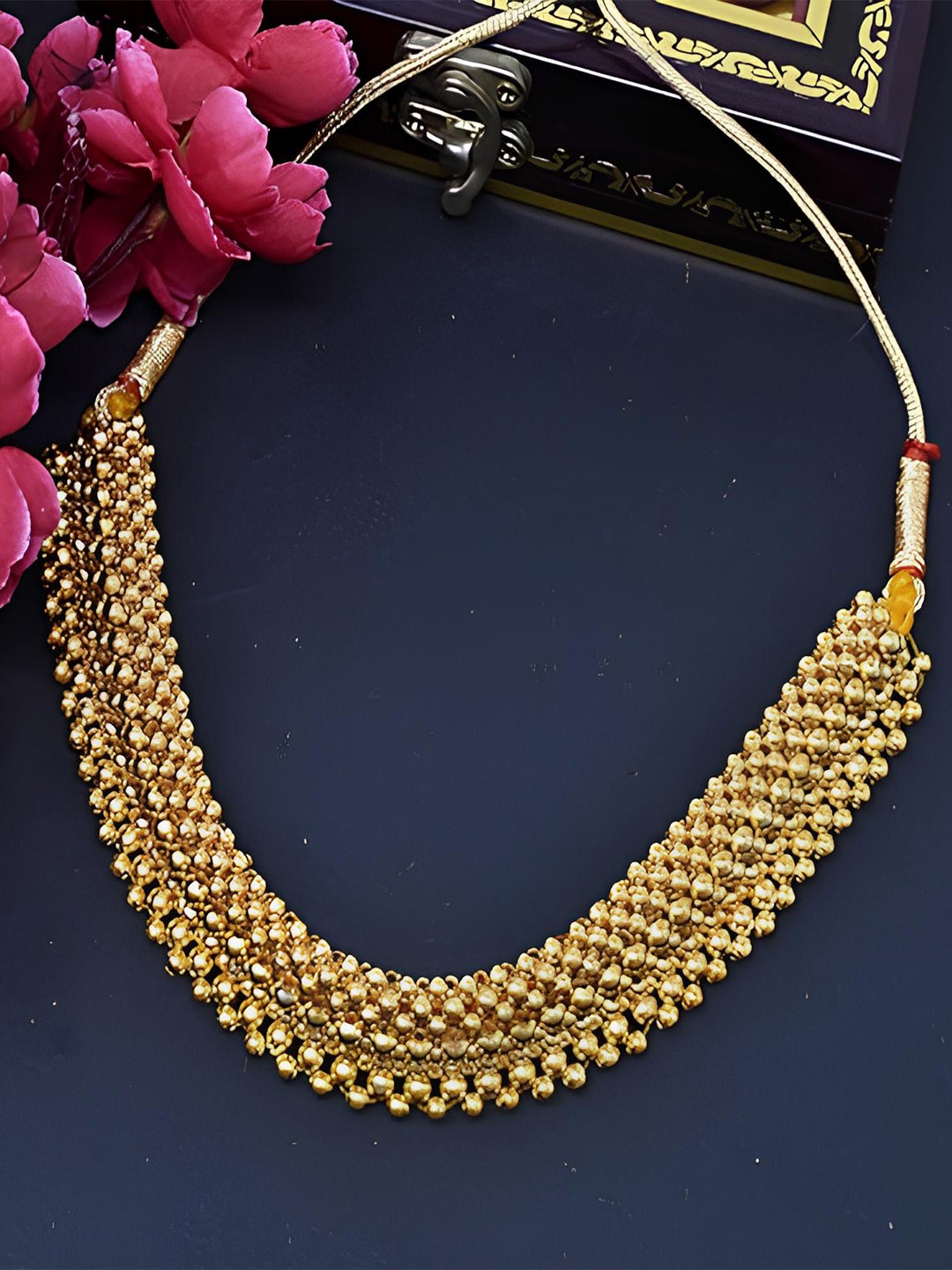 

KARISHMA KREATIONS Gold-Plated Beaded Necklace