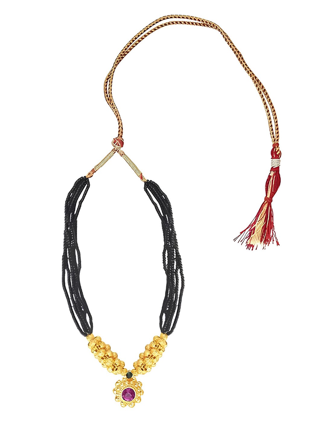 

KARISHMA KREATIONS Gold-Plated Kolhapuri Mangalsutra