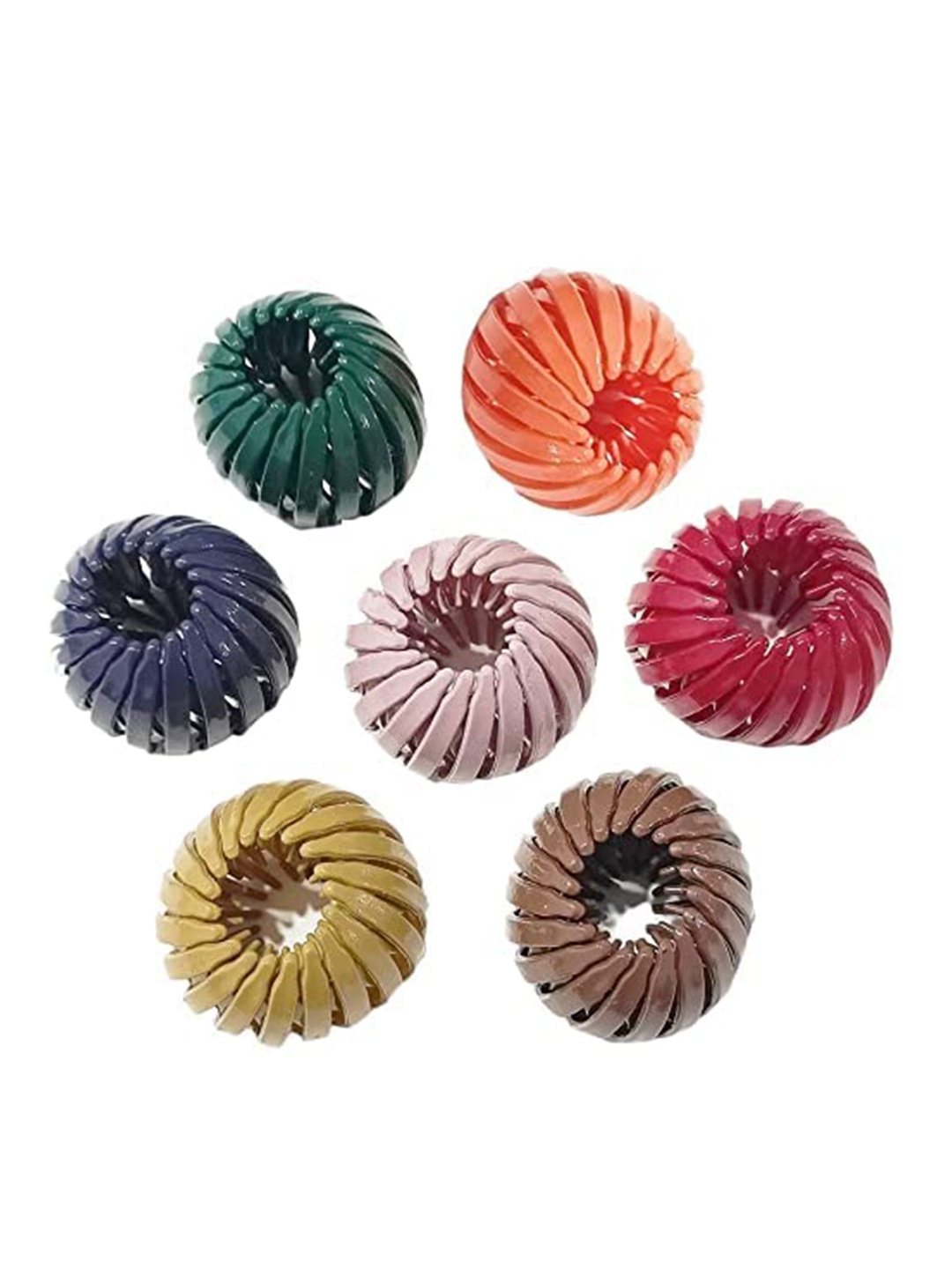 

FIMBUL Set Of 7 Women Ponytail Holders, Grey