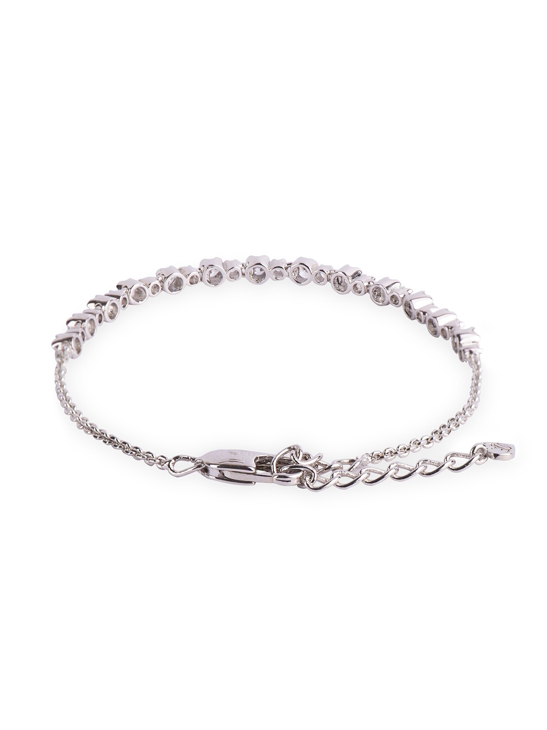 

Juicy Couture Cubic Zirconia Studded Wraparound Bracelet, Silver