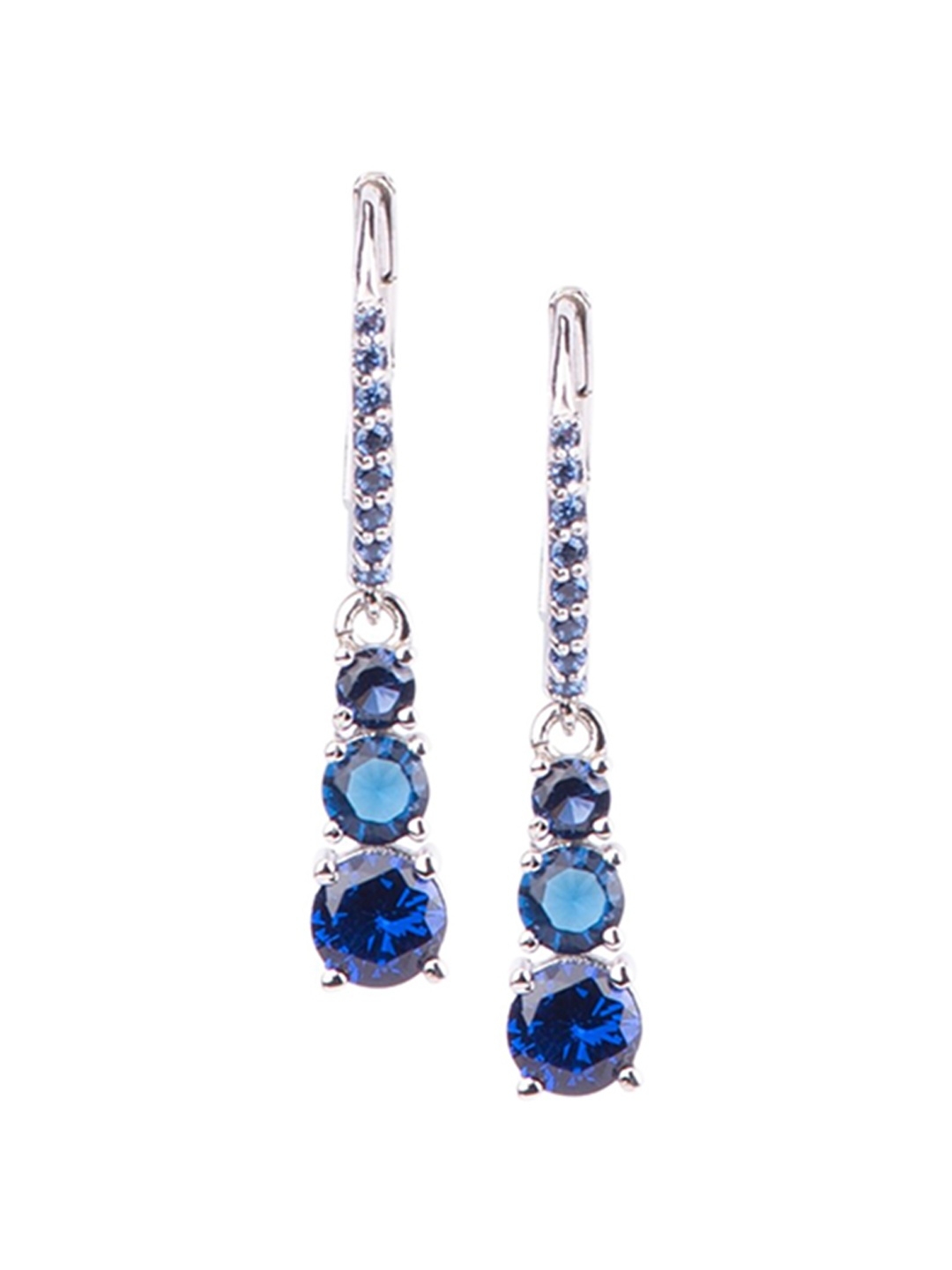 

Juicy Couture Cubic Zirconia Studded Contemporary Drop Earrings, Silver