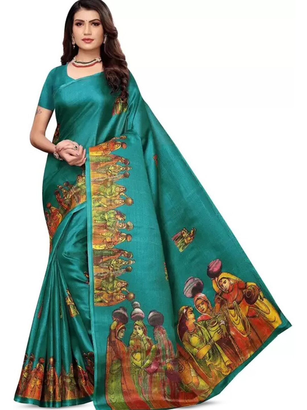 

Mitera Ethnic Motifs Banarasi Saree, Blue